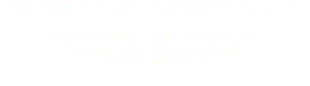 Ouverture de la salle des Grands Voiliers en 1997 Quarante maquettes de voiliers de grande beauté vous diront le chant de la mer et celui des plus belles découvertes.